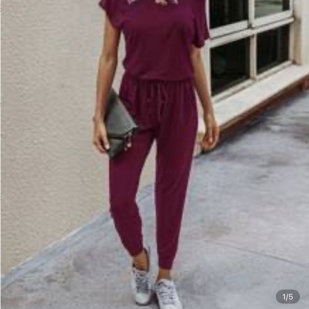 SHEIN Chic Plum Jumpsuit